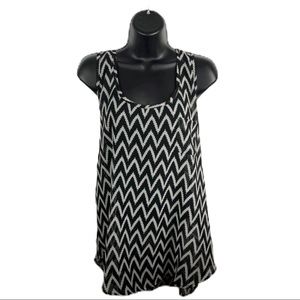 Wet seal | chevron design sheer blouse